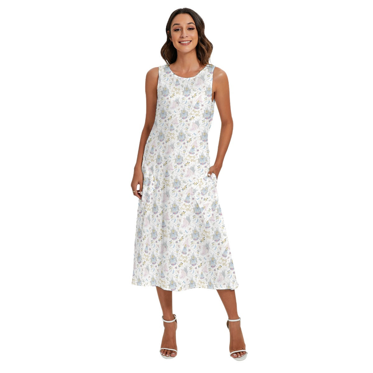 Happily Ever After Weddings - Women’s Diagonal Pocket Midi Dress
