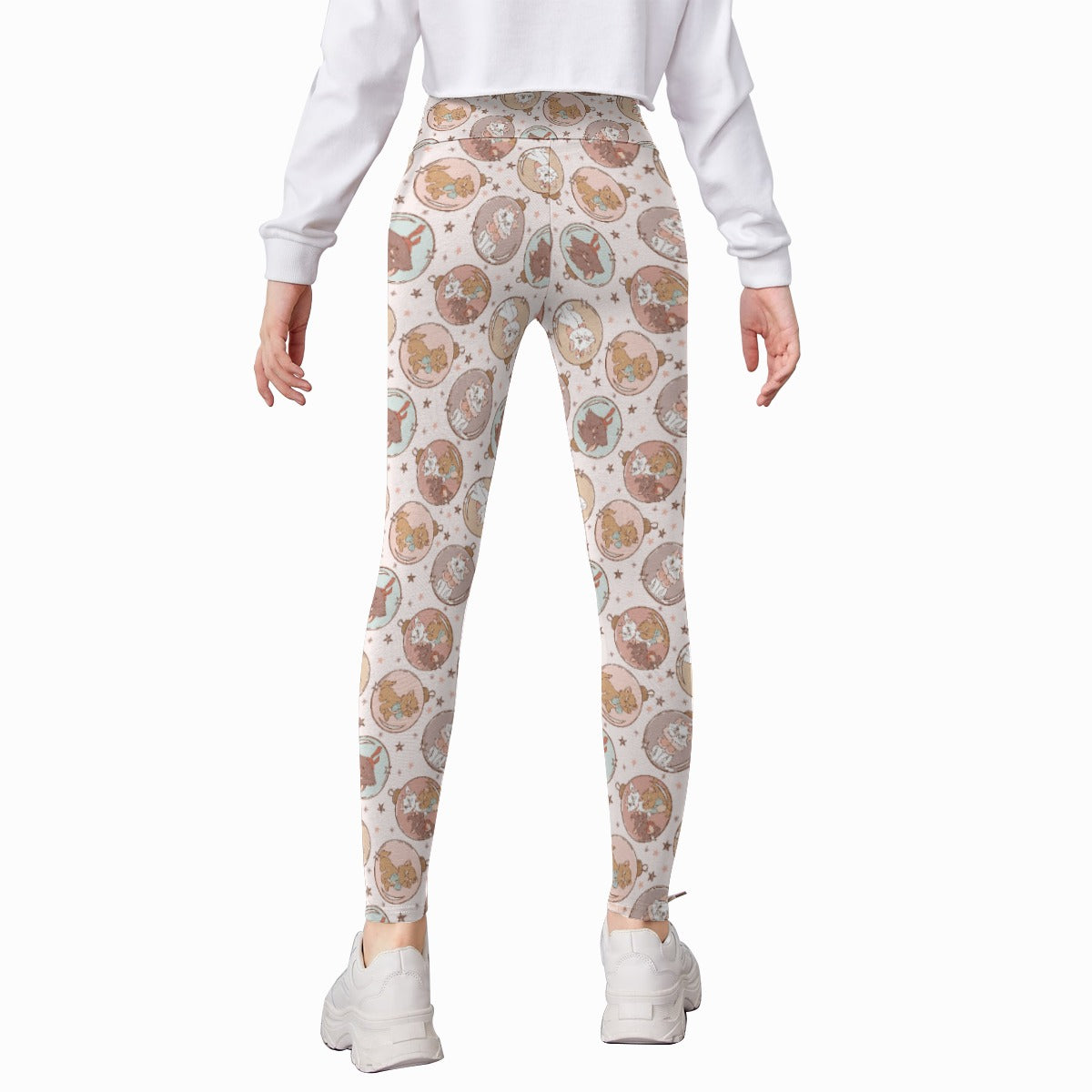 Festive Feline Baubles - Kid's Leggings