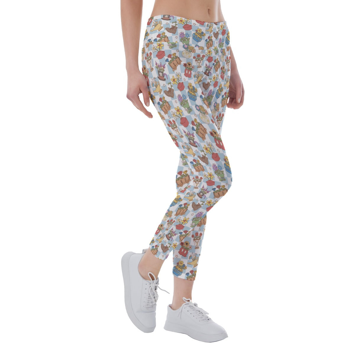 Flourishing Fairytale Pots - Women's Yoga Leggings