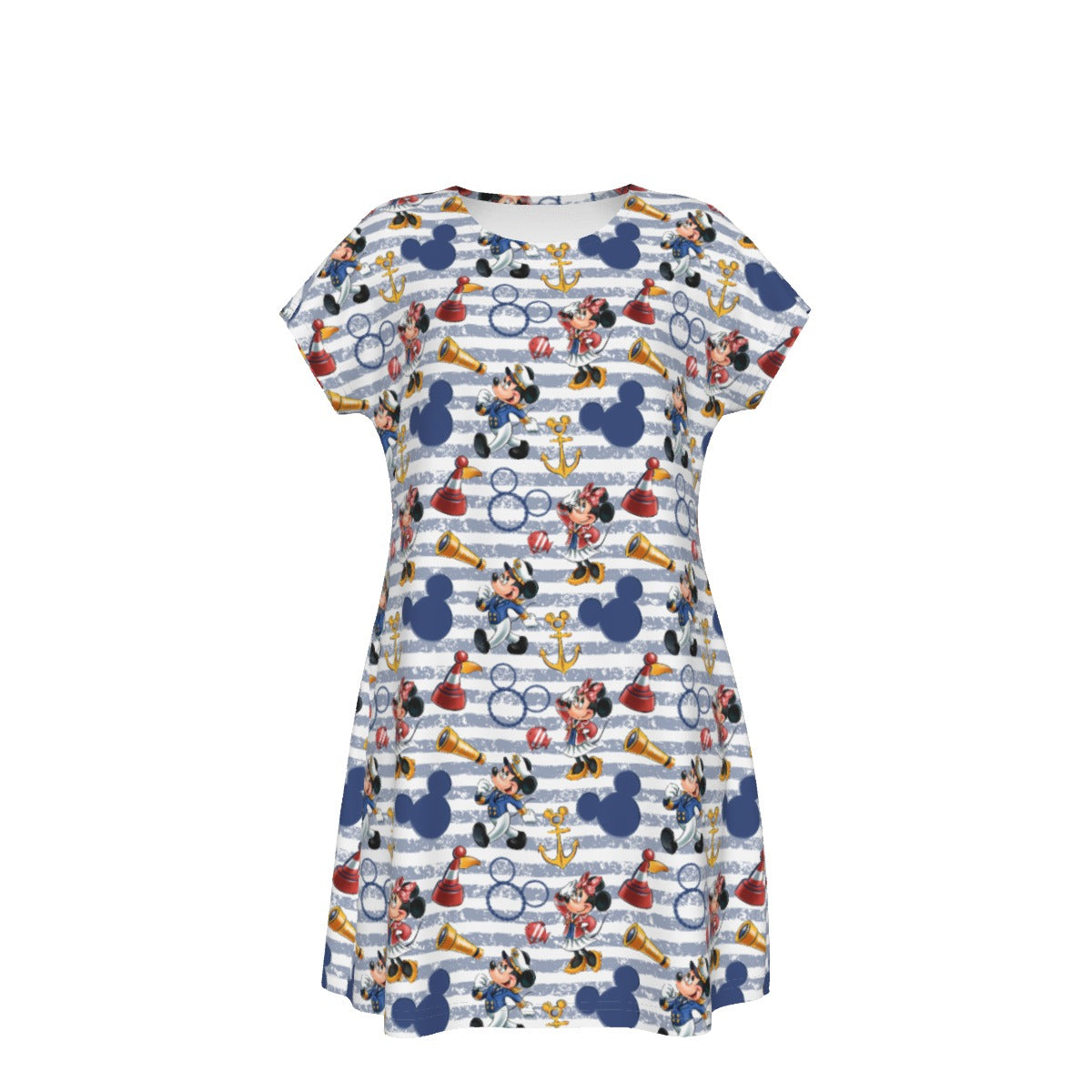 Captain and First Mate at Sea - Women's T-Shirt Dress