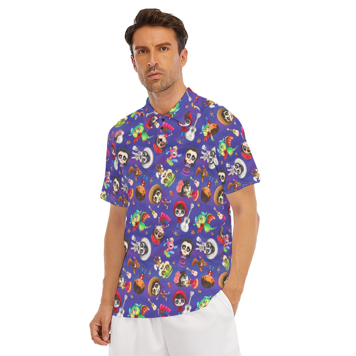 Poco Loco Día de Muertos - Men's Polo Shirt