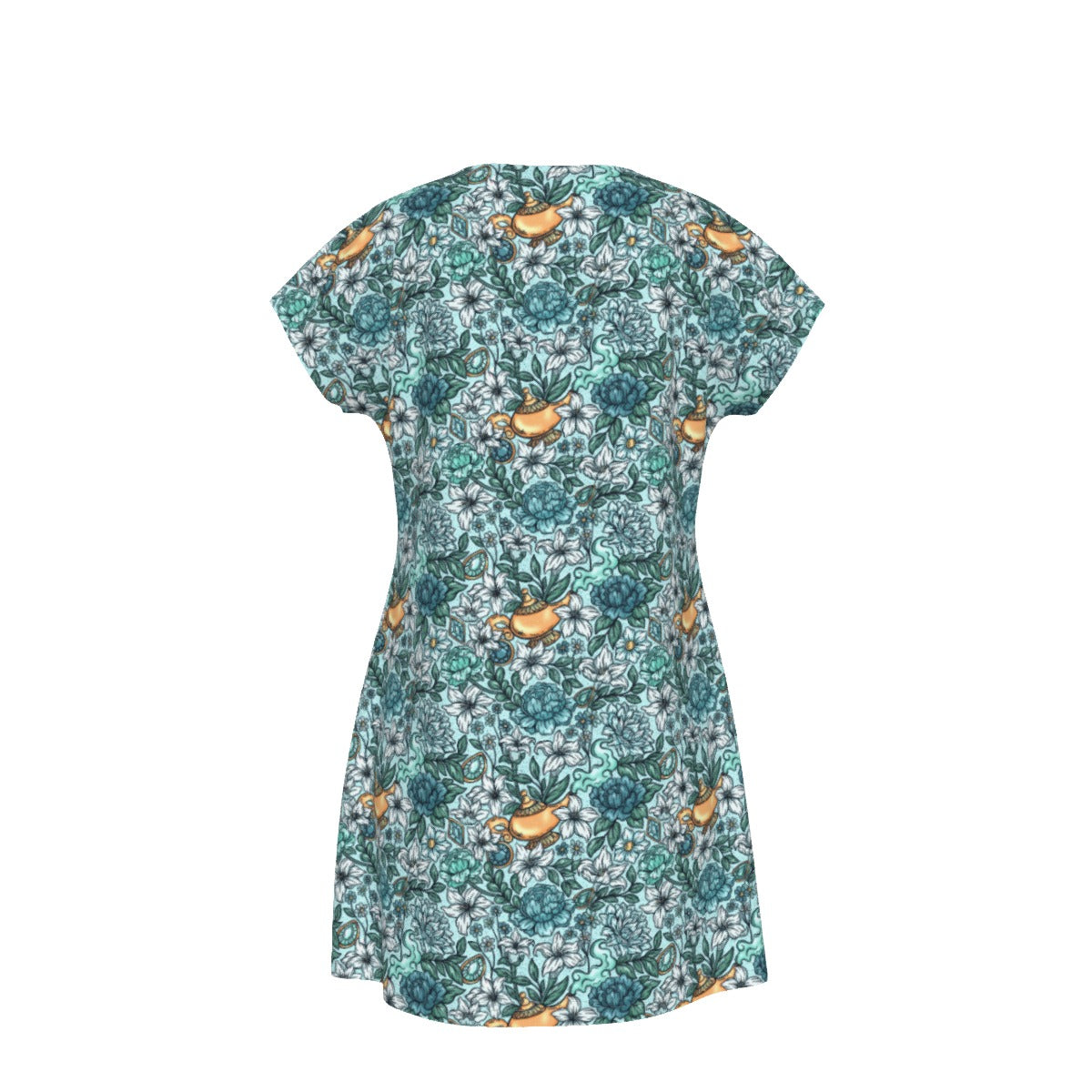 Fairytale Florals - Arabian Princess - Women's T-Shirt Dress