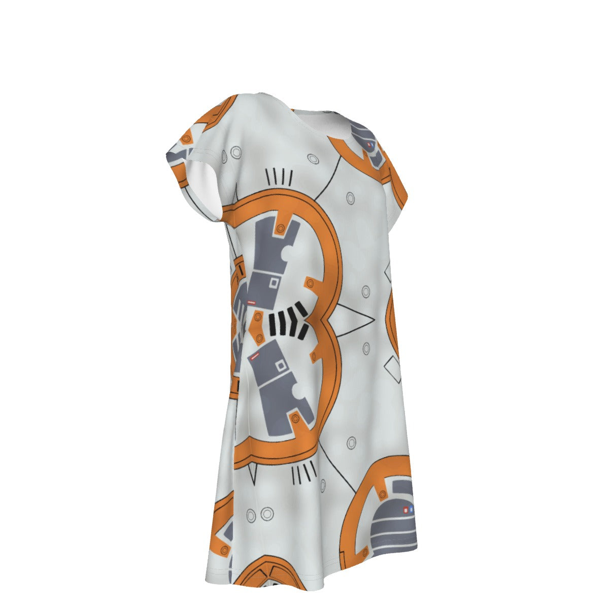 Little Round Droid - Women's T-Shirt Dress