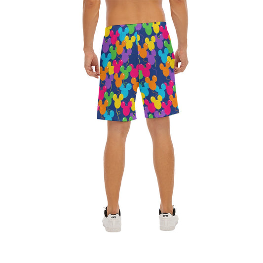 Bright Mouse Ear Balloons - Men’s Pocket Beach Shorts