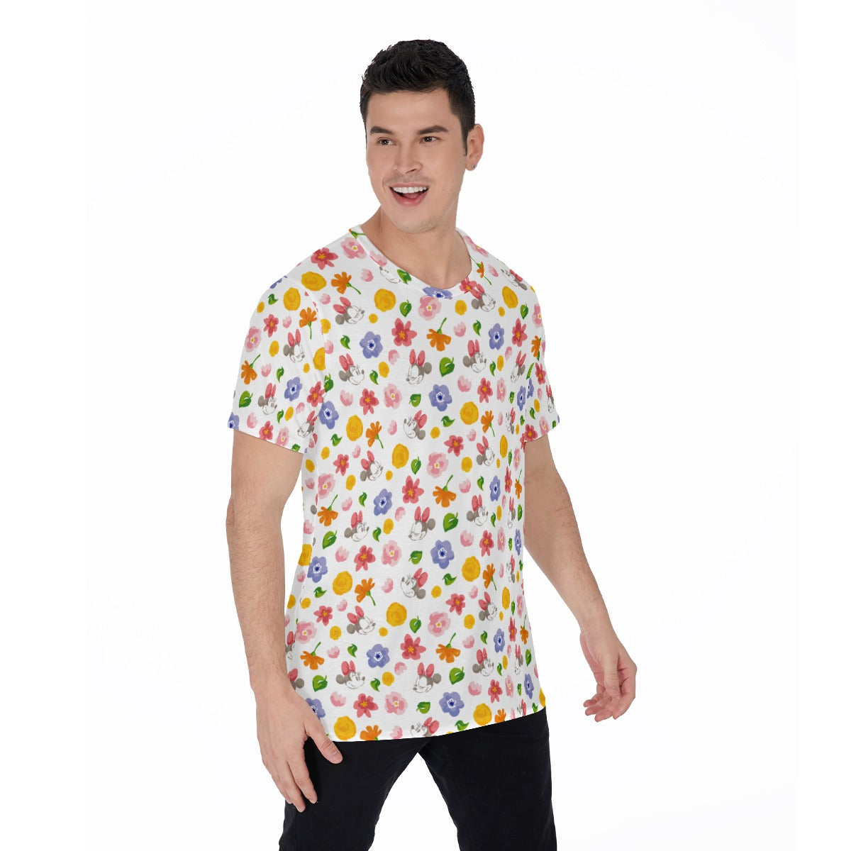 Floral Friends Springtime - Men's Short Sleeve T-Shirt