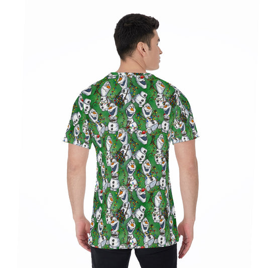 Sketched Snowman Christmas - Men's Short Sleeve T-Shirt