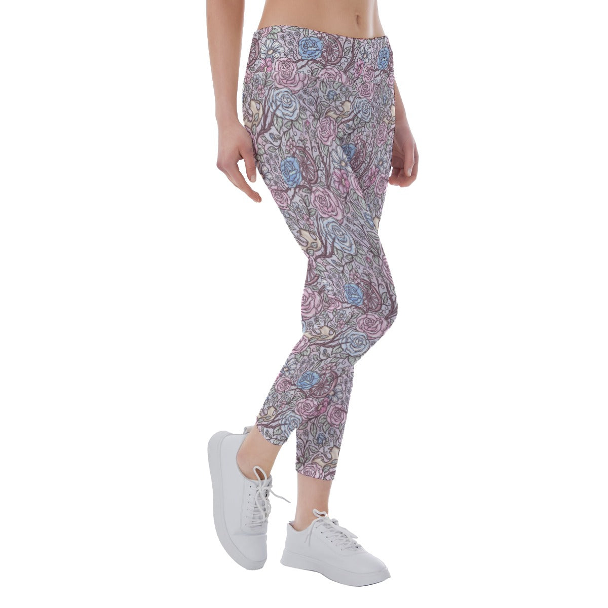 Fairytale Florals – Sleeping Enchantment - Women's Yoga Leggings
