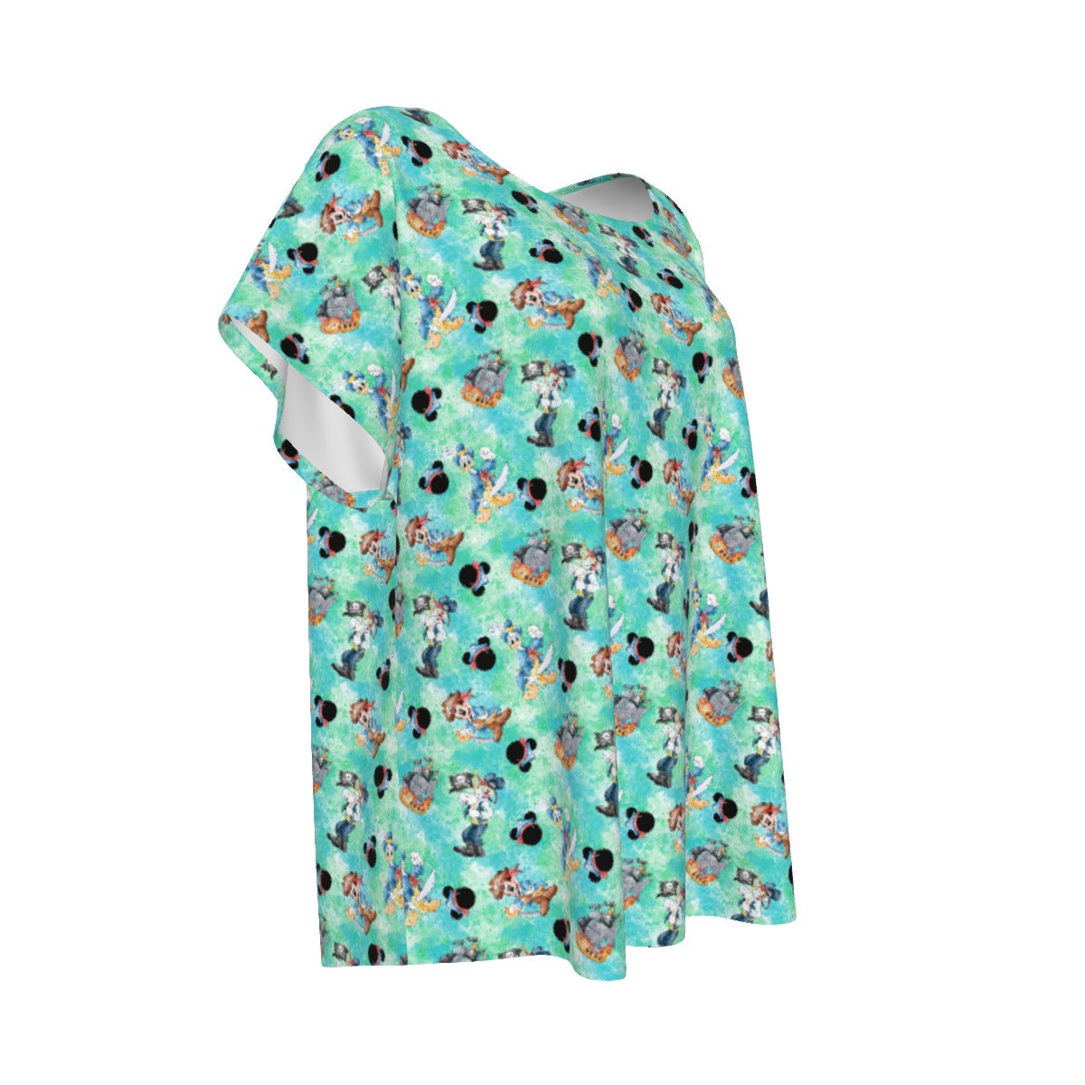 Pirate Crew Watercolor Adventure - Women’s Relaxed Fit Scoop Tee