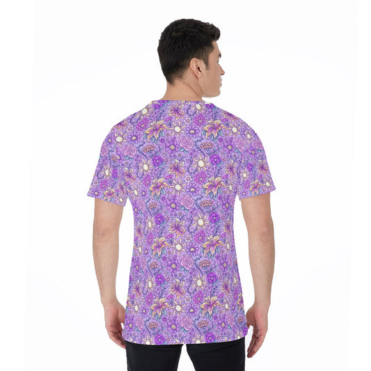Fairytale Florals – Radiant Sunlight - Men's Short Sleeve T-Shirt