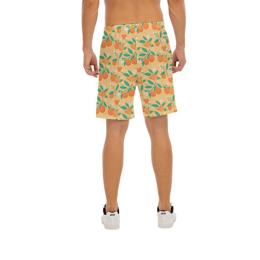Hidden Citrus Delight - Men’s Pocket Beach Shorts