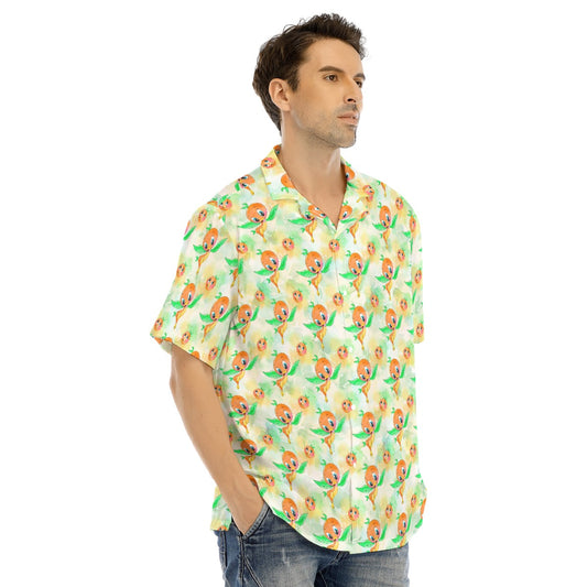 Sunny Citrus Thoughts - Men's Hawaiian Button Up Shirt