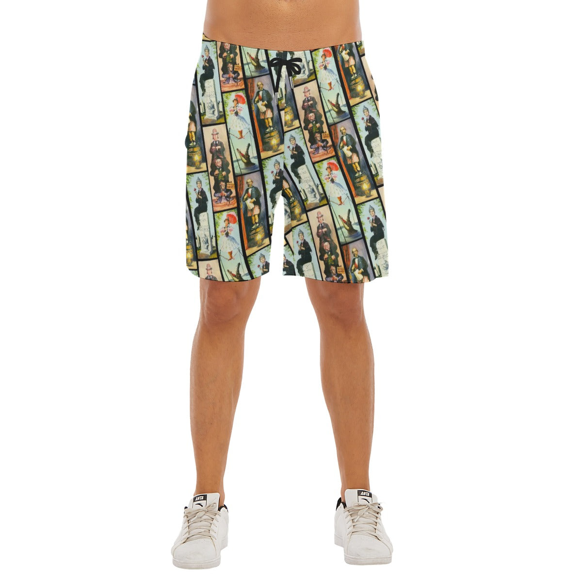 Stretch Room Portraits - Men’s Pocket Beach Shorts