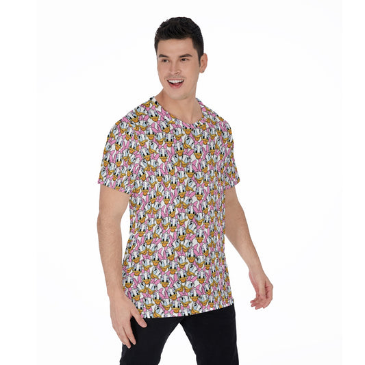 Many Faces of Sassy Duck - Men's Short Sleeve T-Shirt