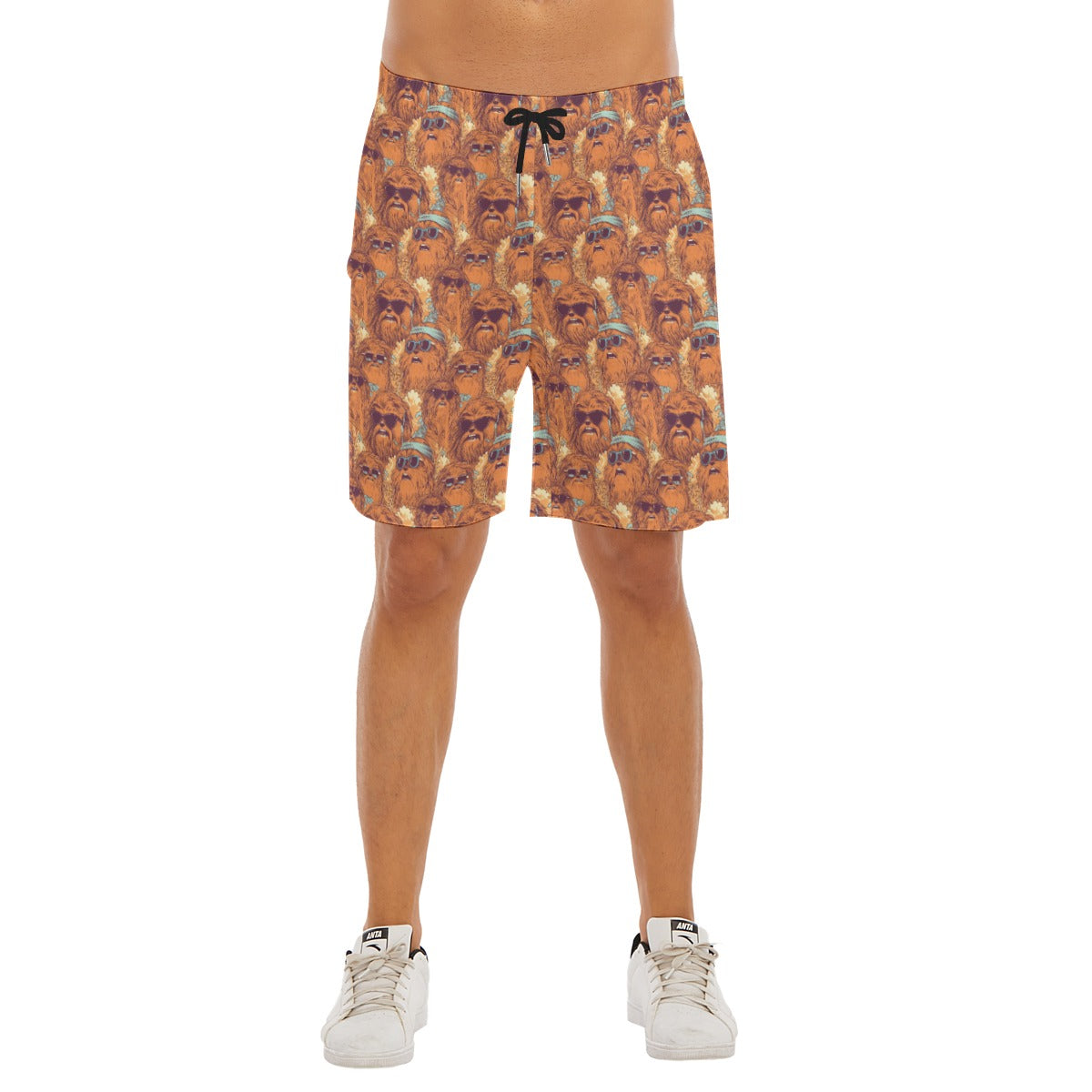 Retro Furry Friend Summer Vibes - Men’s Pocket Beach Shorts