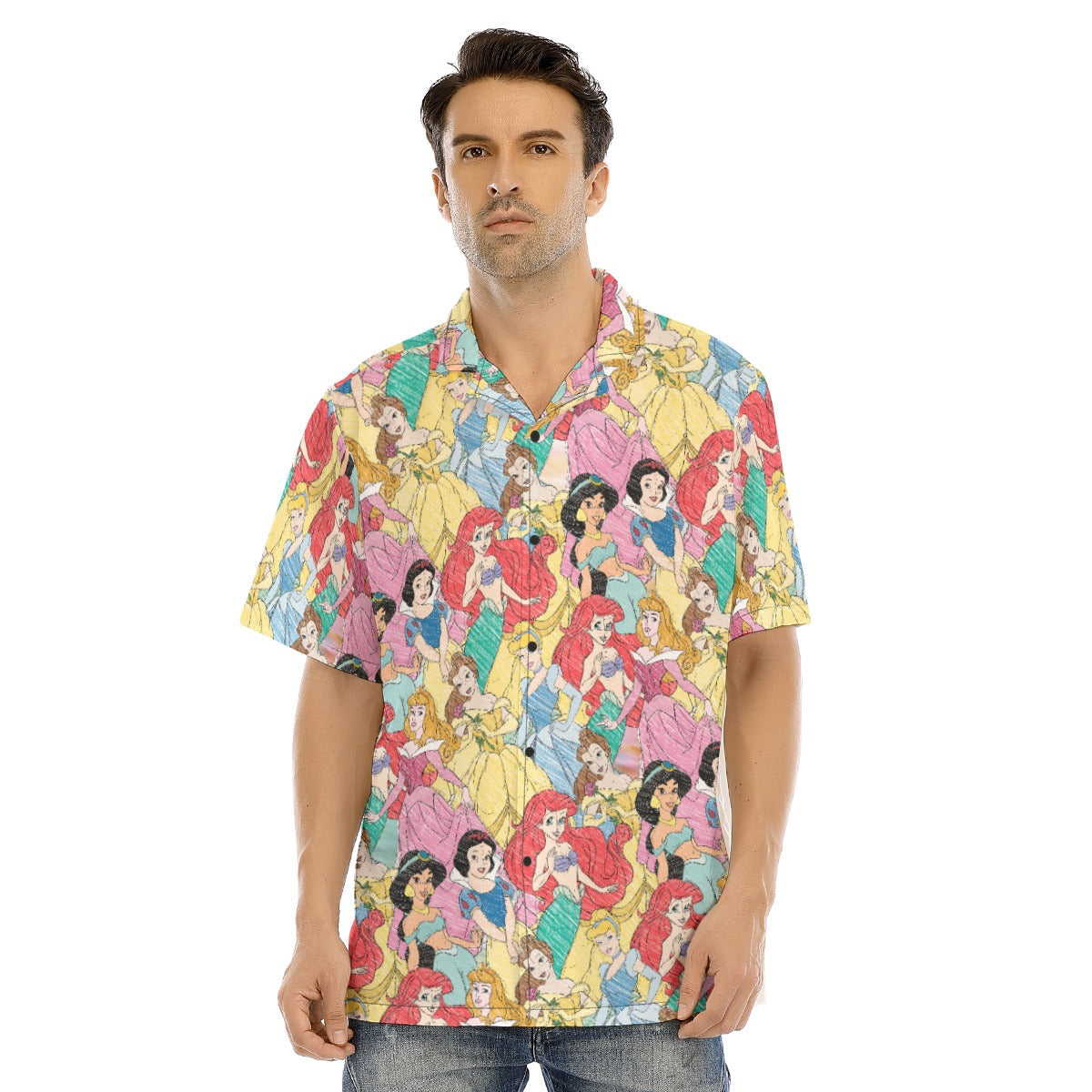 Royal Princess Sketches - Men's Hawaiian Button Up Shirt