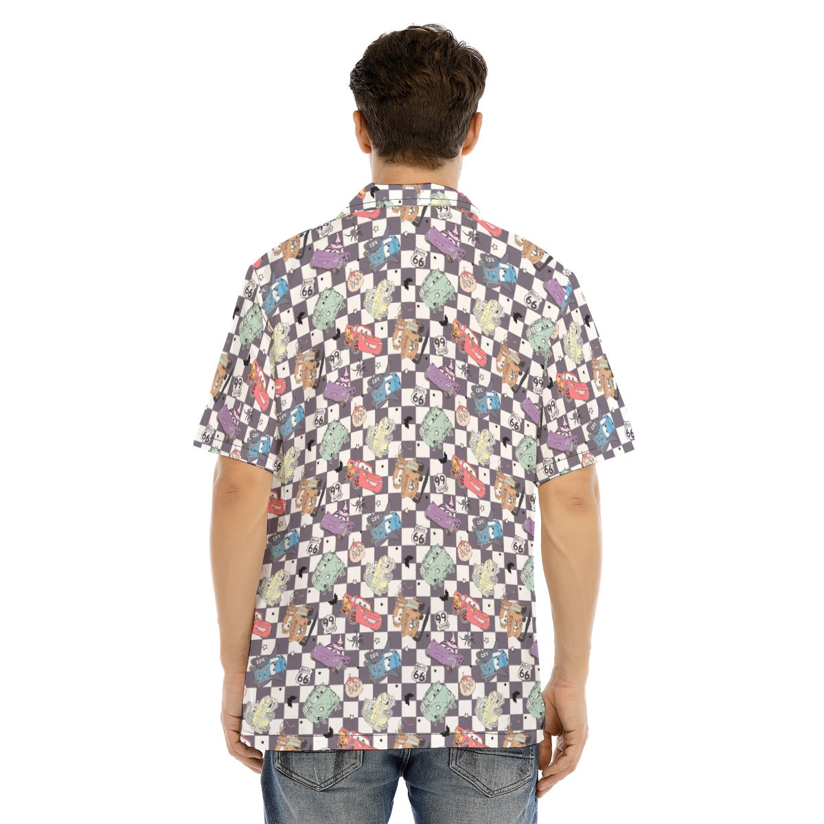 Halloween Racing Crew - Men's Hawaiian Button Up Shirt