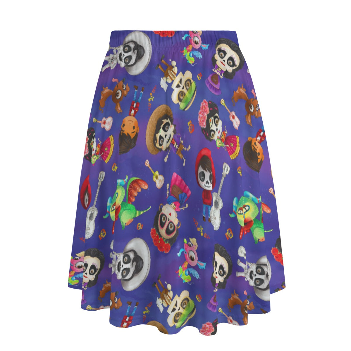 Poco Loco Día de Muertos - Women’s Pocket Midi Skirt