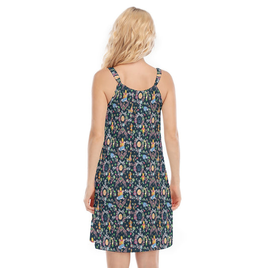Garden Whimsy - Hundred Acre Blooms - Women’s Adjustable Sundress