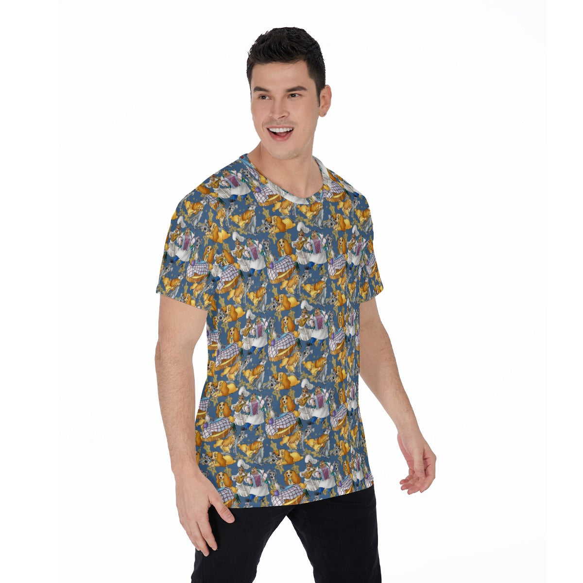 Puppy Love Sketch - Men's Short Sleeve T-Shirt