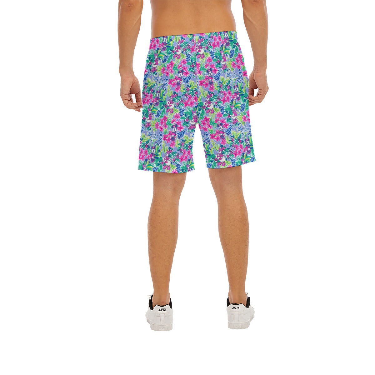 Bright Tropical Bliss - Island Mouse Duo - Men’s Pocket Beach Shorts