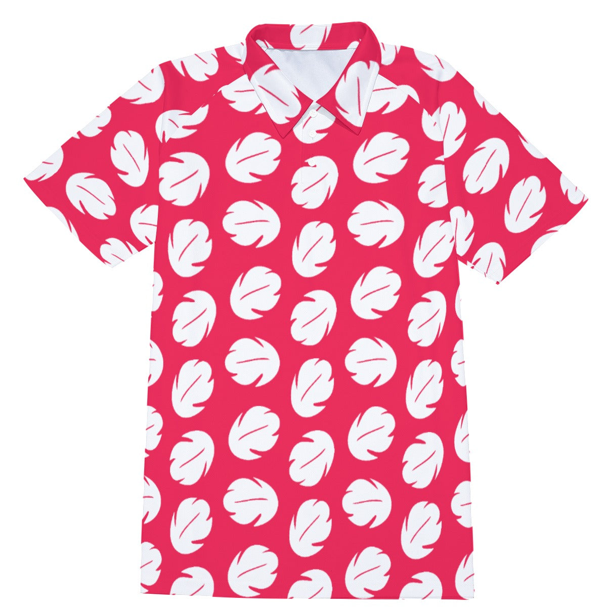 Island Leaf Print - Men's Polo Shirt