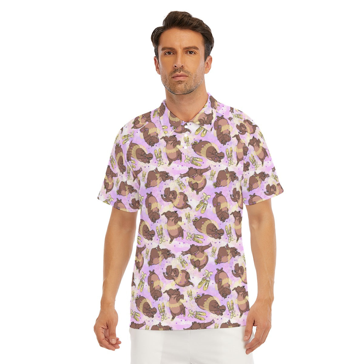 Ballerina Hippos - Men's Polo Shirt