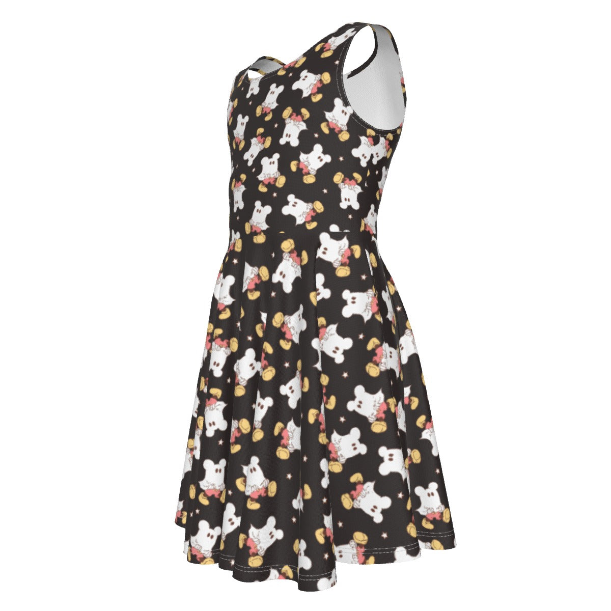 Ghostly Mouse - Kid's Sleeveless Skater Dress