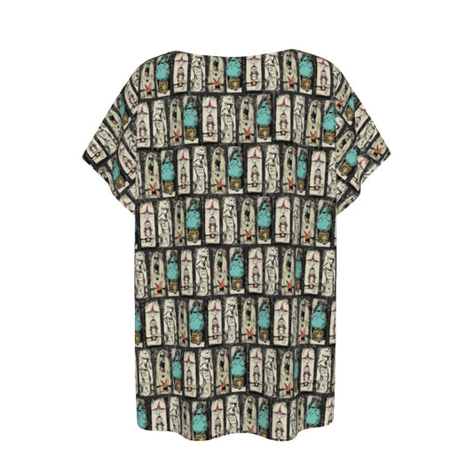 Stretching Haunted Nightmare - Women’s Relaxed Fit Scoop Tee