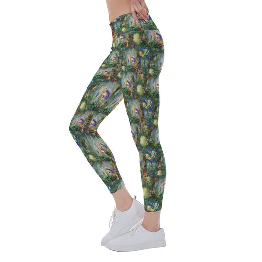 Pixie Fairy in Hollow - Women's Yoga Leggings