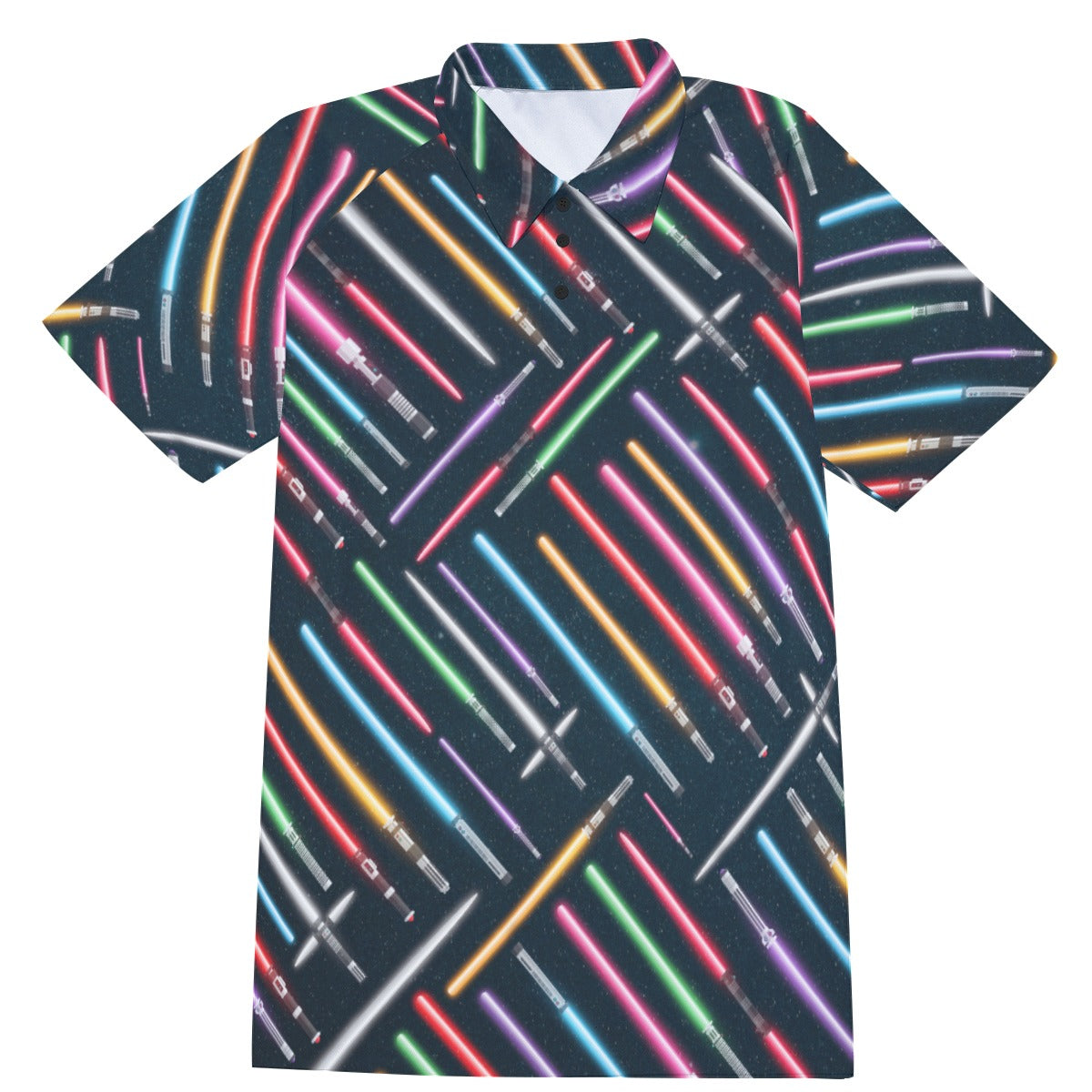 Vibrant Galaxy Sabers - Men's Polo Shirt