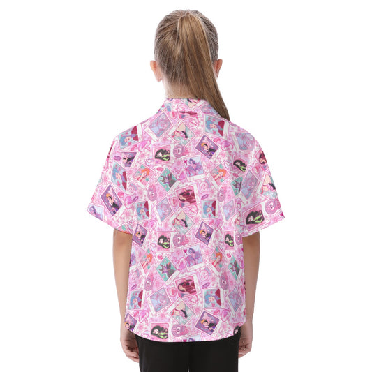 Poisoned Heart Villaintine - Kid's Hawaiian Button Up Shirt