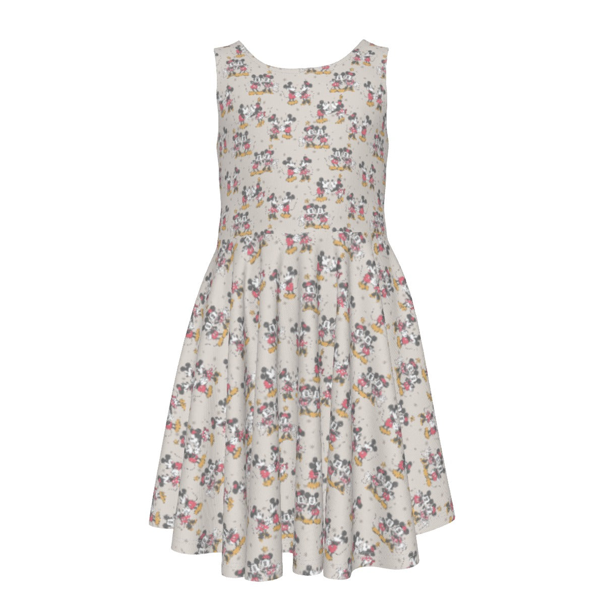 Retro Mouse & Partnernnie - Kid's Sleeveless Skater Dress