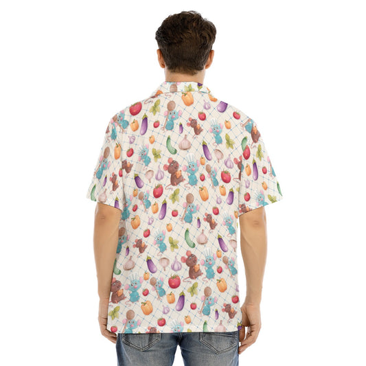 Ratatouille Veggies - Men's Hawaiian Button Up Shirt