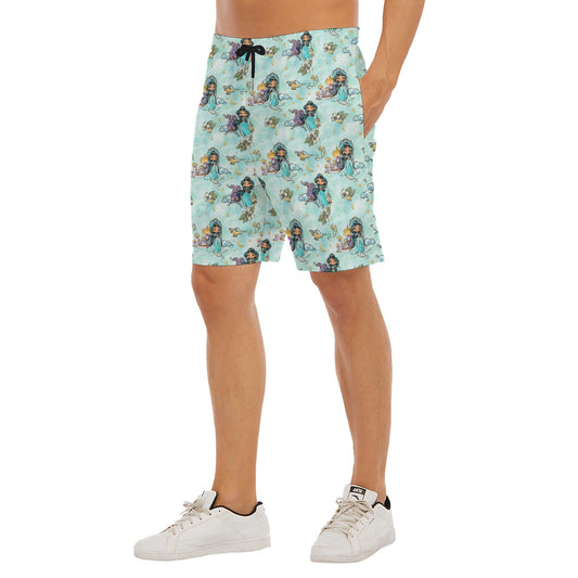 Whimsical Desert Princess - Men’s Pocket Beach Shorts