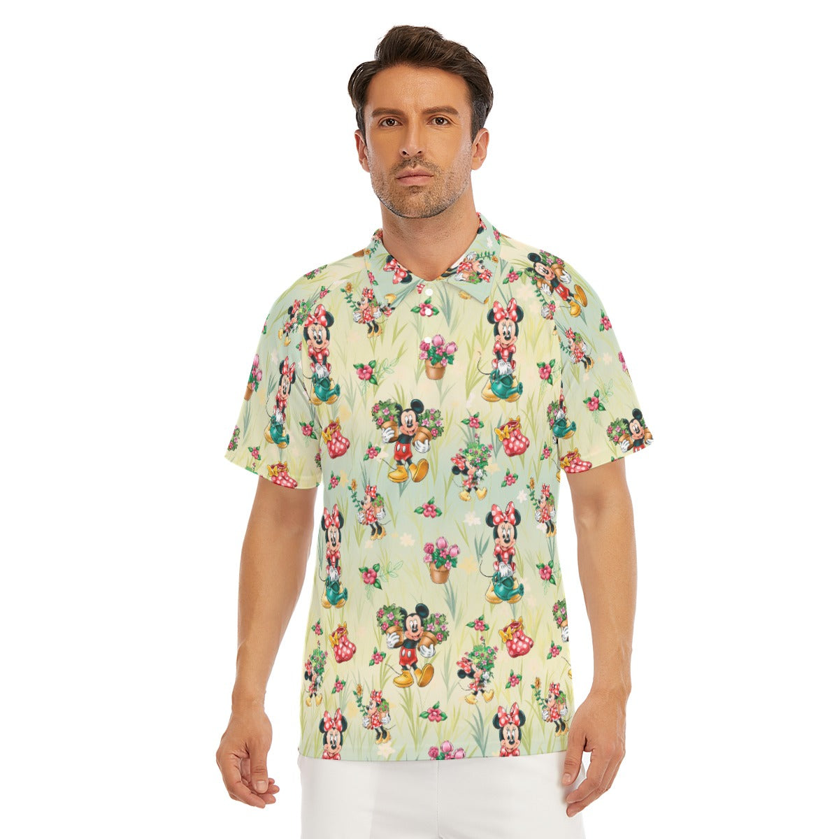Garden Mouse Helpers at Work - Men's Polo Shirt