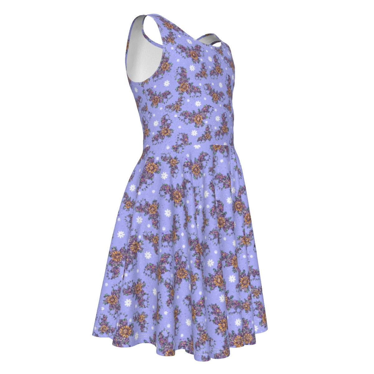 Blooming Bats - Kid's Sleeveless Skater Dress