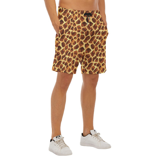 Animal Print - Giraffe - Men’s Pocket Beach Shorts