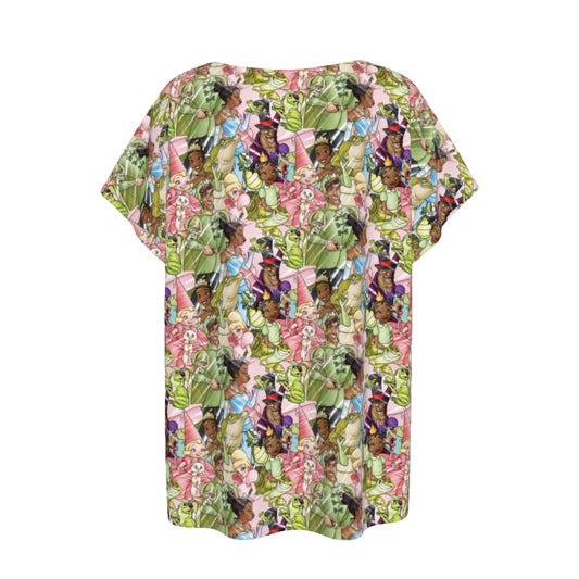 Bayou Royal Sketchched - Women’s Relaxed Fit Scoop Tee