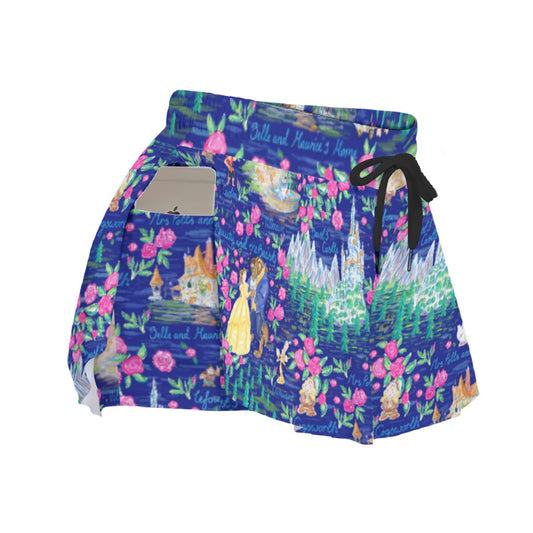 Enchanted Forest Romance - Women's Flowy Pocket Shorts