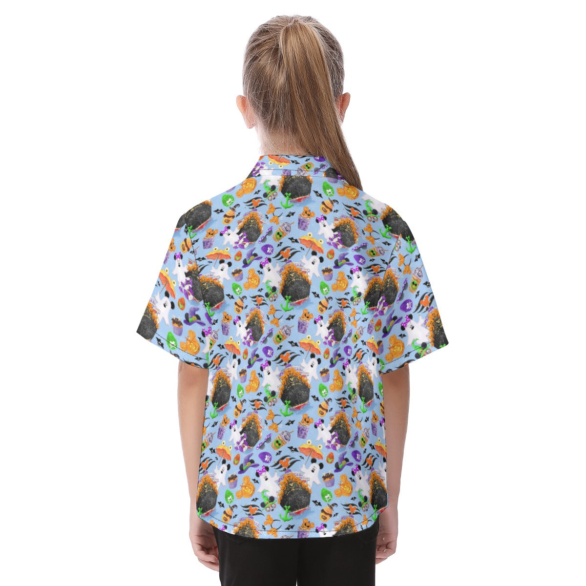 Halloween On The High Seas - Kid's Hawaiian Button Up Shirt