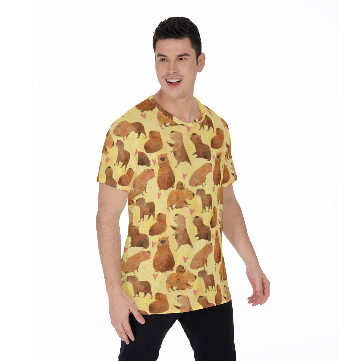 Capybara Love - Men's Short Sleeve T-Shirt