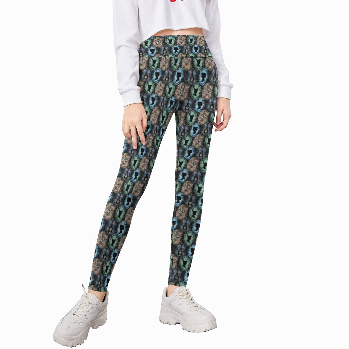 Starry Flight Silhouettes - Kid's Leggings