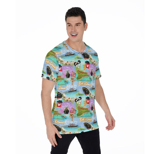 Tropical Castaway Island - Men's Short Sleeve T-Shirt