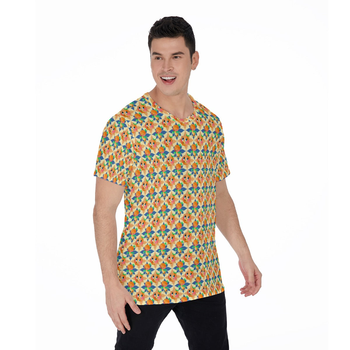 Retro Citrus Play - Men's Short Sleeve T-Shirt