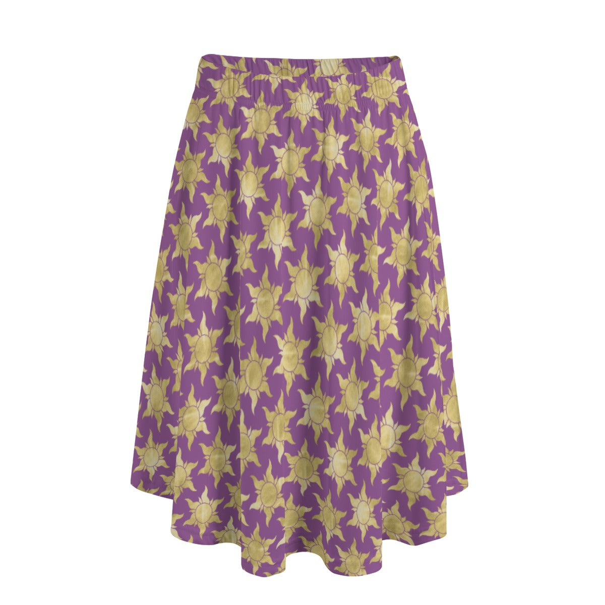 Golden Sun Symbols - Women’s Pocket Midi Skirt