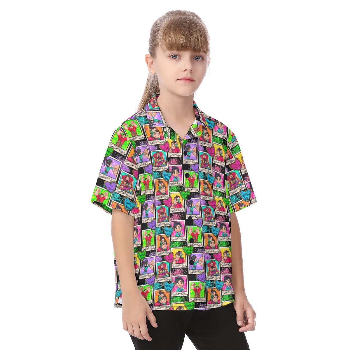 You're My Hero - Kid's Hawaiian Button Up Shirt