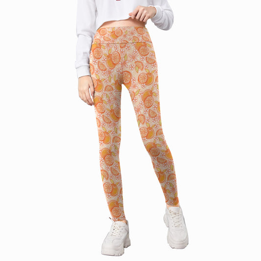 Summer Fruits - Oranges - Kid's Leggings