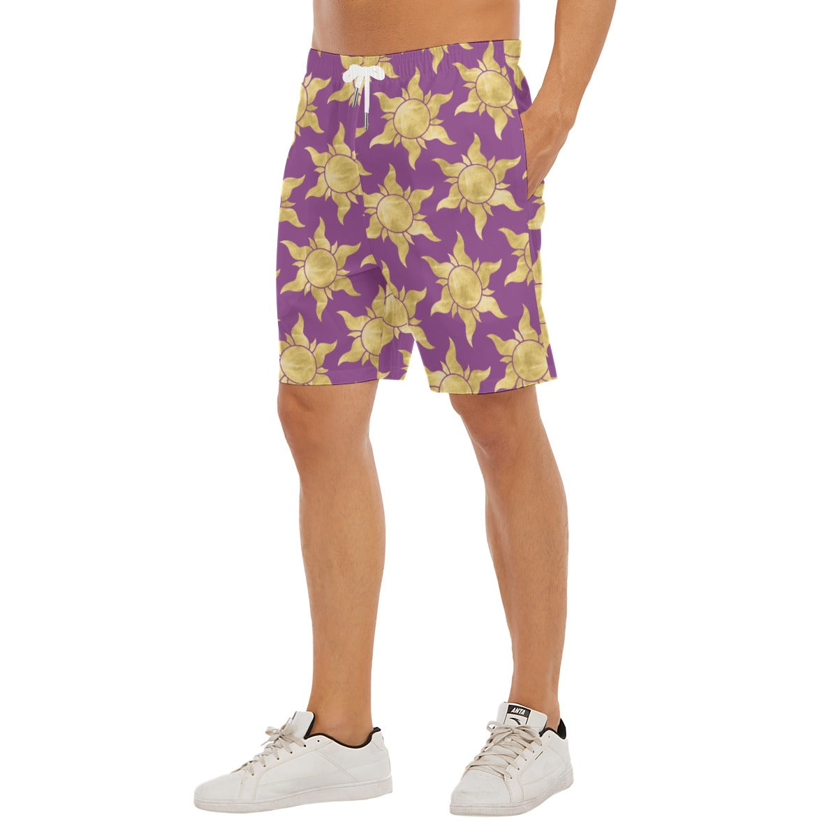 Golden Sun Symbols - Men’s Pocket Beach Shorts
