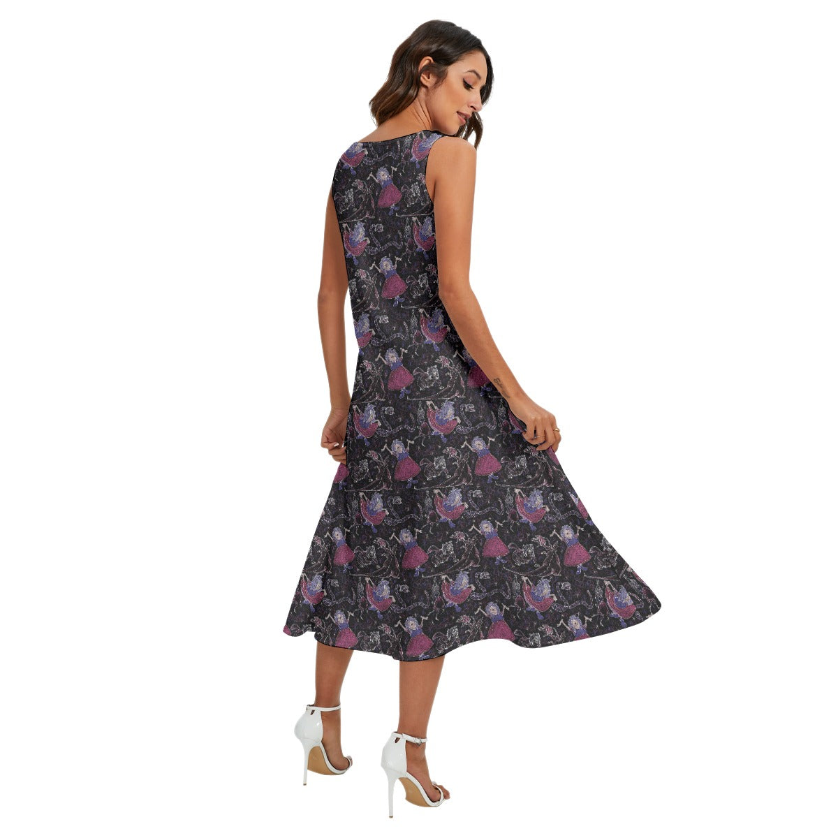 Marvelous Magical Mim - Women’s Diagonal Pocket Midi Dress
