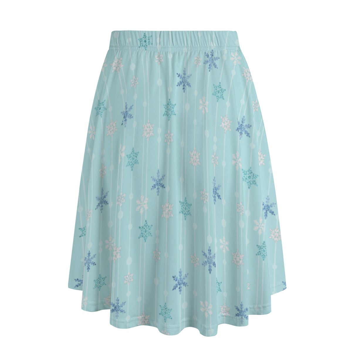 Ice Queen Snowflake Pattern - Women’s Pocket Midi Skirt